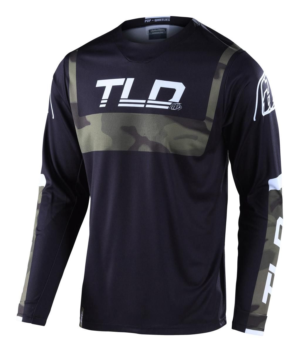 Troy Lee Design GP Jersey Uzun Kol Forma - Brazen Camo Army Yeşil