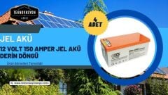 Güneş Enerjisi  Hibrit Paket 5Kva Mppt İnverter 450 watt Güneş Paneli 150 Amper Jel Akü İstabreeze 1000 W 48 V Rüzgar Türbini + Yerli Şarj Kontrol Cihazı