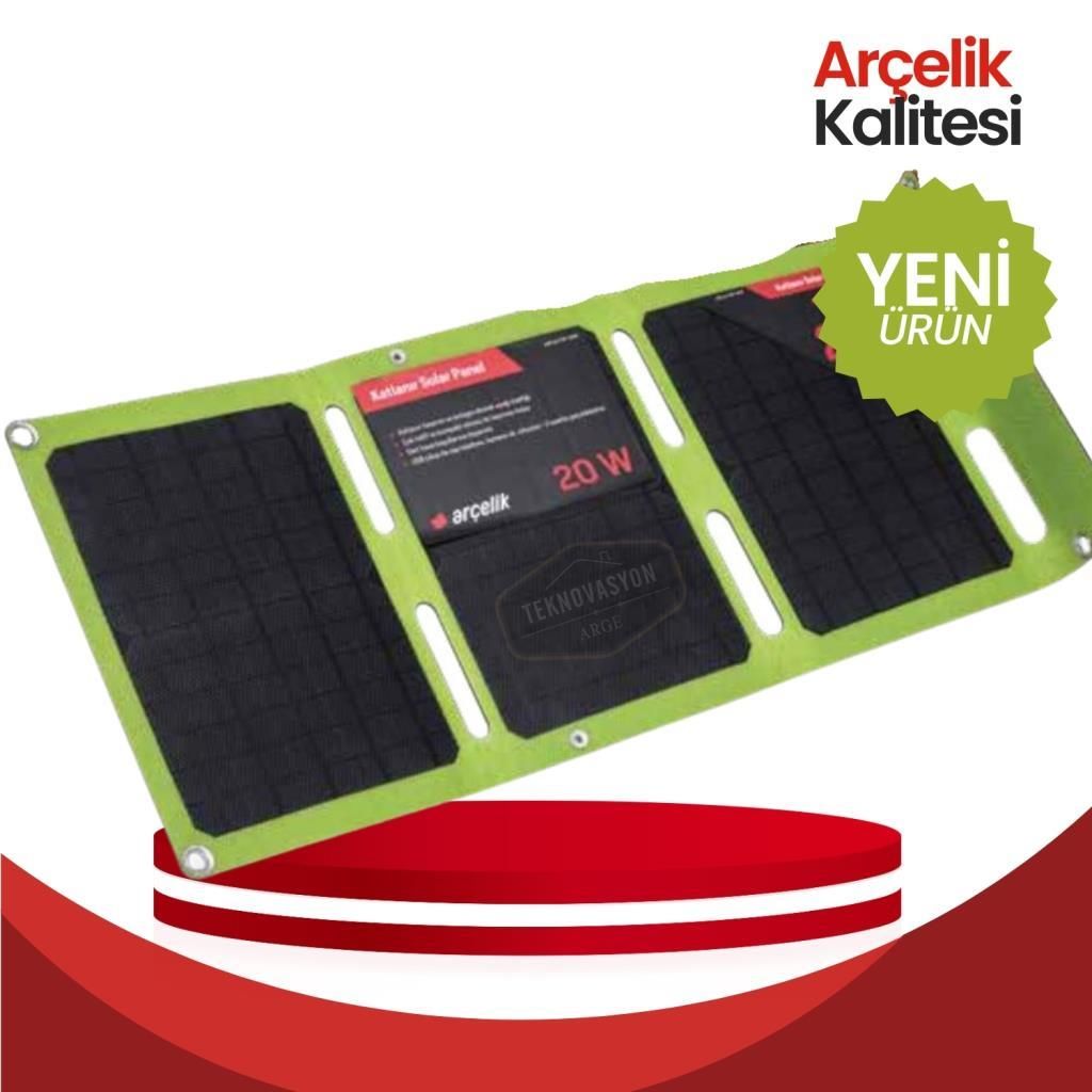 Arçelik ARCLK-FSP-20W Taşınabilir Güneş Paneli