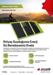 Teknovasyon Arge Arçelik 40W FSP Katlanabilir Solar Panel