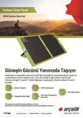 Teknovasyon Arge Arçelik 100W FSP 2 Katlanabilir Solar Panel