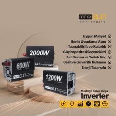 Mexxsun 12V 600W Modifiye Sinüs İnverter