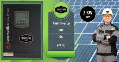 Teknovasyon Arge Tunçmatik Solarix 2kw 2 Kva Pwm 50a Akıllı İnverter – 24v Dc