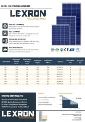 Lexron 170 Watt 12 Volt Polikristal Güneş Paneli Solar Panel