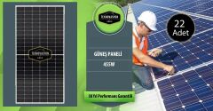 ON GRİD Lityum Hibrit 10 kW kVA Trifaze Solar Güneş Paneli Paket Sistemi