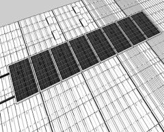 طقم تركيب سقف من نوع القرميد - 8 ألواح شمسية بترتيب رأسي جاهز لمجموعة البناء