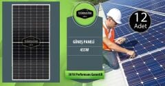 ON GRİD 5 kW kVA  Monofaze Solar Güneş Paneli Paket Sistemi