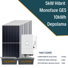 5kW MONOFAZE HİBRİT SİSTEM 2