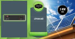 ON GRİD Lityum Hibrit 5 kW kVA Monofaze Solar Güneş Paneli Paket Sistemi