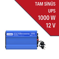 Lexron 1000W-12V TAM SİNÜS İNVERTER (UPS) LXR UPS 1000L