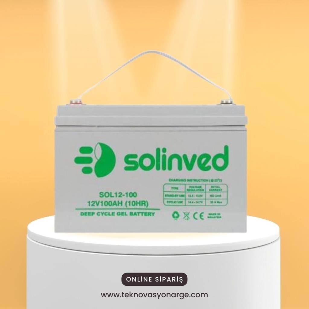 Solinved 12V 150Ah Solar Jel Akü