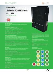 Tunçmatik Solarix 11 Forte 150 11 kW MPPT 150 A Solar Off - Grid İnvertör