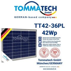 Tommatech 42 Watt Polikristal Solar Güneş Paneli
