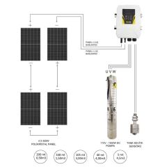 Hegel  Dc Solar Dalgıç Pompa 110 Volt 13,5 Amper – TKA2510202302