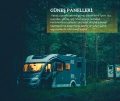 Güneş Enerjisi Karavan Solar Paketi 30 Ah Mppt İnverter 250w Güneş Paneli