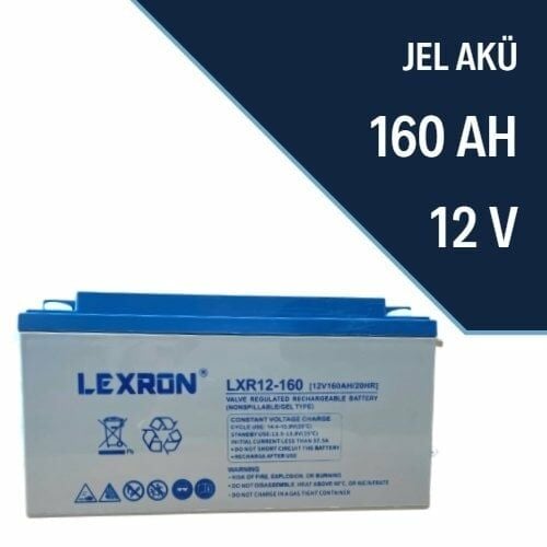 Lexron 160 Amper 12 Volt Jel Akü - 160 Ah Jel Akü