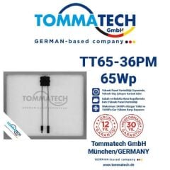 Tommatech 65 Watt Monokristal Solar Güneş Paneli