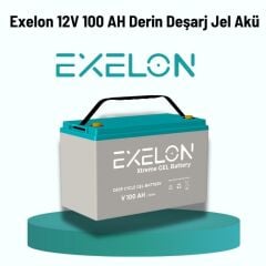 Exelon 12 Volt 100 Amper Jel Akü Derin Döngü Deep Cycle