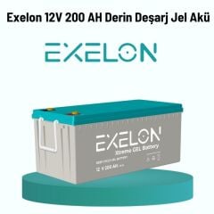 Exelon 12 Volt 200 Amper Jel Akü Derin Döngü Deep Cycle