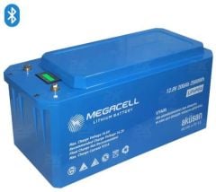 Megacell 12.8V 200Ah (Bluetooth) LiFePO4 Lityum Demir Fosfat Akü(ABS Kasa)