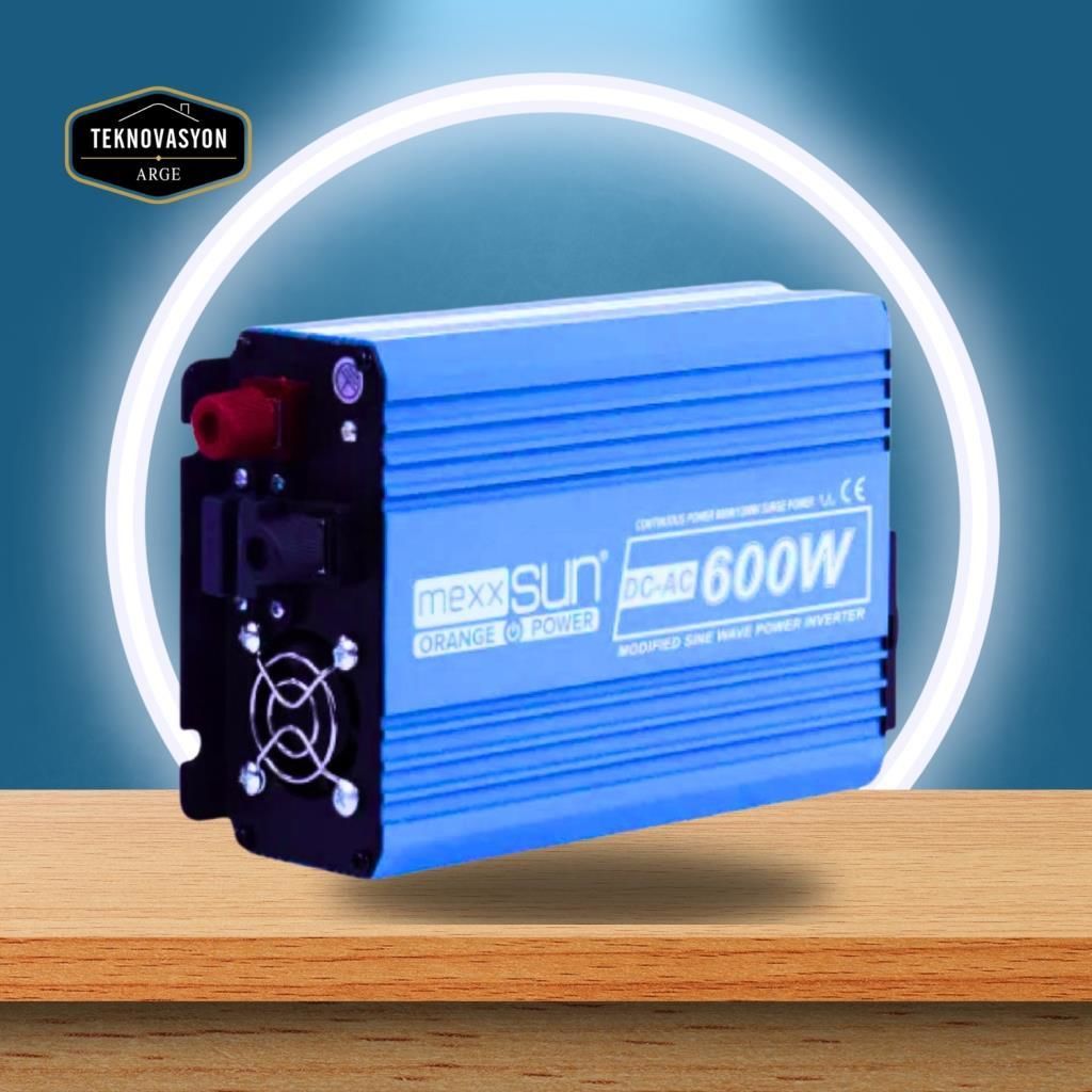 MEXXSUN 600W WATT INVERTER 12V VOLT / 220V العاكس العاكس العاكس الجيبي المعدل