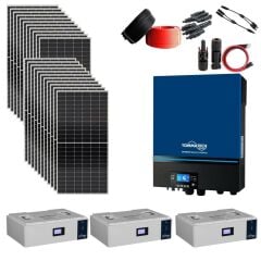 Teknovasyon Arge Güneş Enerjisi Solar Paketi 11kva İnverter 550 watt Güneş Paneli 48V 100 Amper Lityum Akü