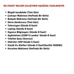 Teknovasyon Arge Güneş Enerjisi Solar Paketi 5.6kva İnverter 550 watt Güneş Paneli 48V 50 Amper Lityum Akü