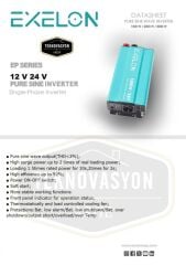 Teknovayon Arge Exelon 24 V 1000W Tam Sinüs inverter