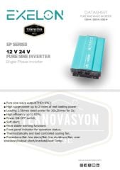 Teknovayon Arge Exelon 12 V 2000W Tam Sinüs inverter