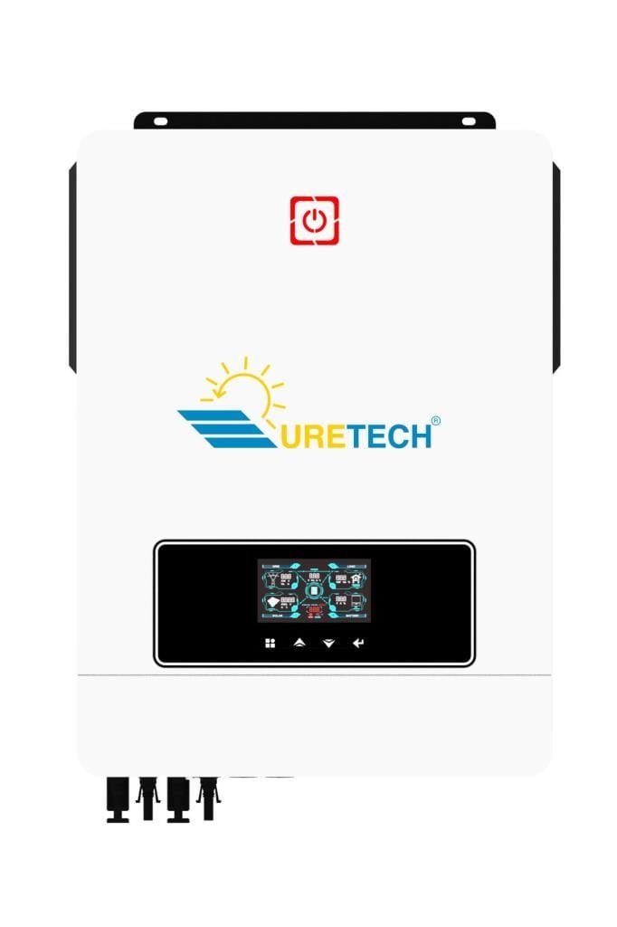 URETECH 10.2KVA 10.2KW 10200 WATT Tam Sinüs Akıllı Mppt 160A (55-450vdc) İnverter 48Vdc-220VAC 11kw İnvertör