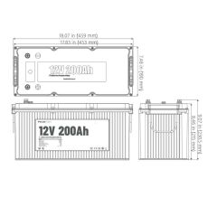 Pylontech 12 Volt 200 Amper Lityum Akü 4000 Cycle Bluetooth Haberleşmeli LiFePo4