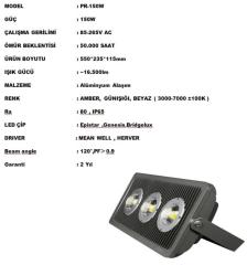 150 WATT 220 VOLT LED PROJECTOR