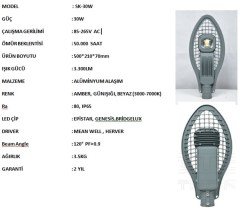 30 WATT 220 VOLT LED STREET LIGHTING