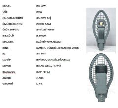 50 WATT 220 VOLT LED STREET LIGHTING