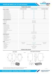 TommaTech Modular Serisi 51.2V 100AH LFP Lityum Batarya