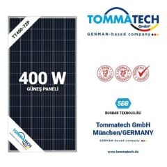 Tommatech 400 Watt Monokristal Güneş Paneli-Solar Panel-Yeni Nesil