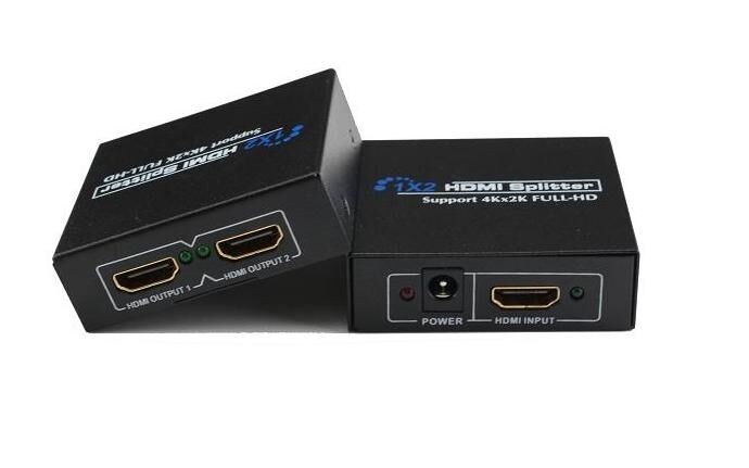 4K 2 Port HDMI 2160P Ultra HD Metal Kasa Splitter Çoklayıcı 4K102