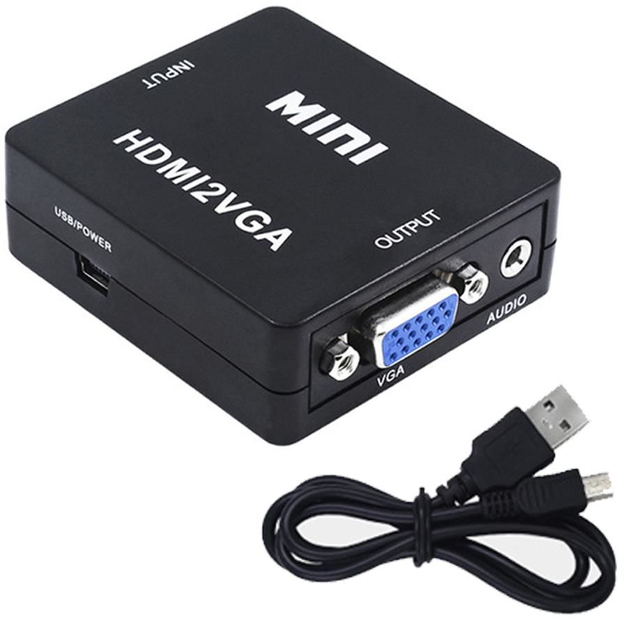 HDMI to VGA Mini Switch Dijital to Analog VGA Görüntü Çevirici