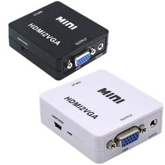 HDMI to VGA Mini Switch Dijital to Analog VGA Görüntü Çevirici