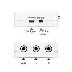 Gplus HDMI2AV HDMI to AV RCA Composit Görüntü Çevirici Mini Switch