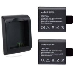 Eken Çift PG1050 ve USB Şarj İstasyonlu Üçlü Batarya Şarj Seti