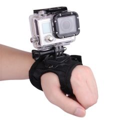 Gplus GP156 GoPro Aksiyon Kamera 360 Derece Dönen Eldiven Aparatı