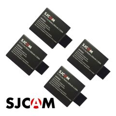 Sjcam SJ4000 SJ5000 M10 Aksiyon Kamera Bataryası 4 Adet Pil Seti