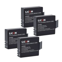 Sjcam SJ4000 SJ5000 M10 Aksiyon Kamera Bataryası 4 Adet Pil Seti