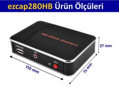 ezcap280HB HDMI Video Capture Recorder Full HD 1080P Bilgisayarsız Oyun Kaydedici