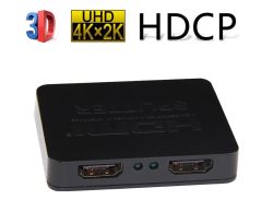 Gplus 4KHD102M HDMI 2 Port 4K Ultra HD 2160p HDCP Mini Splitter