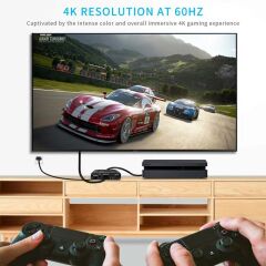 Gplus 4K321M 3 Port HDMI 2.0 4K 60Hz HDR 10 HDCP 2.2 Metal Switch