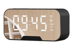 Gplus D88 Bluetooth 5.0 Radyolu Termometreli Alarmlı Masa Saati