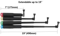 EKEN H9R Suya Dayanıklı Teleskopik Kaliteli Monopod Selfi Çubuk