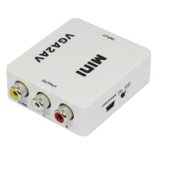 Gplus VGA2AV VGA RCA AV Dönüştürücü Çevirici Mini Audio Switch